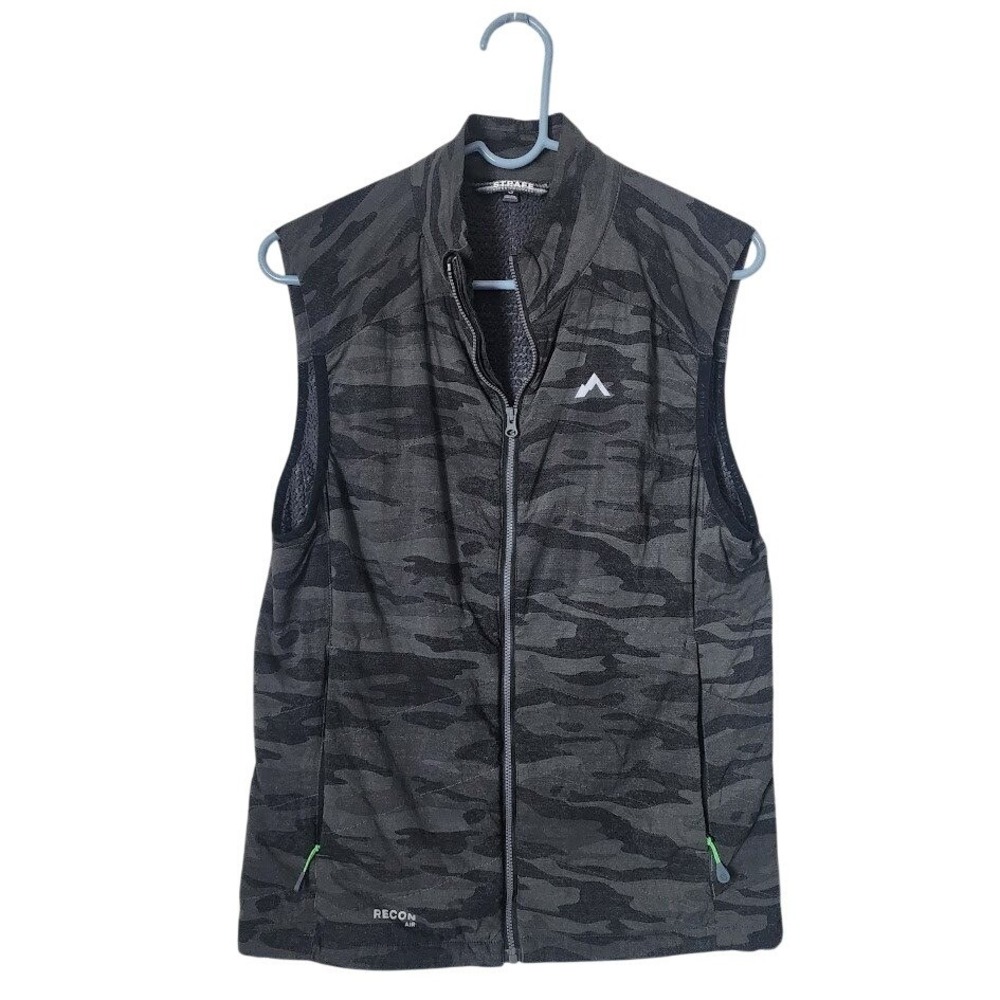 STRAFE Recon Air Camo Insulated Zip‎ Vest Outdoor Performance Size S